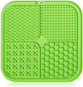 Lick Mat for Dog Cat Food-Grade Silicone Slow Feeder Food Mat Non-Slip Design Dog Treat Mat for Anxiety & Boredom Relief