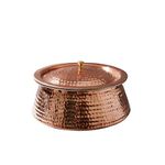 Healthsmith Pure Copper Lagan Handi | Classic Copper Utensil for Cooking | Copperware, 10 Liters