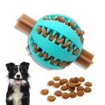 PawsOnlyUK Treat Dispenser Dog Toy Ball | Interactive Dog Toys for Boredom | Dog Puzzle Toy | Stimulation Toy (Small 6cm/2.35in, BLUE, 1 Pack)