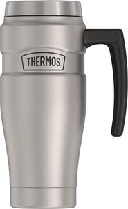 THERMOS Stainless King Vacuum-Insulated Travel Mug, 16 Ounce, Matte Stainless Steel