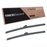 TRICO Diamond 26 Inch & 25 inch pack of 2 High Performance Automotive Replacement Windshield Wiper Blades For My Car (25-26251), Easy DIY Install & Superior Road Visibility