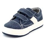 MORGAN & MILO Miles Double V Sneakers, Navy, 8