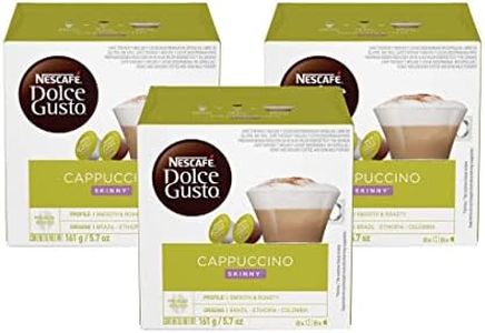 Nescafe Dolce Gusto Pods, Skinny Cappuccino, 16 capsules, Pack of 3