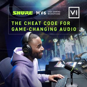 Shure MV6 Gaming Microphone – USB Condenser Mic for Streaming & Podcasting