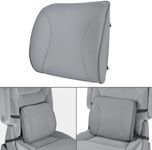 BDK BS-300-GR Durable Foam Lumbar Support 3D Balanced Firmness Cushion-Lower Back Pain Relief-Best for Office Chair, Car Seat, Recliner, Gray