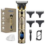 AMULISS Professional Men&Women Hair Clippers Zero Gapped Cordless Hair Trimmer Professional Haircut & Grooming Kit for Men Rechargeable LED Display