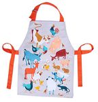 ThreadBear Design Fred's Farm Animal Easy Wipe Clean Apron for Children - Inspire Creative Craft and Messy Play Time Great for Home School Art Activities for Ages 3+