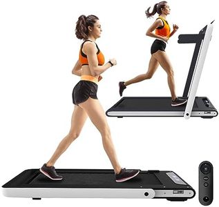 Jayktimo Foldable Under Desk Treadmill with Remote Control for Walking & Jogging, Space Saving Small Treadmill with LCD Display for Home Office, Easy to Fold� White,W-10328