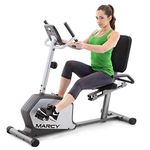 Marcy Magnetic Recumbent Magnetic Bike with 8 Levels of Resistance & NS-1201R LCD Monitor