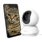 Tapo TP-Link C210 360° 3MP Full HD 2304 X 1296P Video Pan/Tilt Smart Wi-Fi Security Camera | Alexa Enabled | 2-Way Audio| Night Vision| Motion Detection | Indoor CCTV White