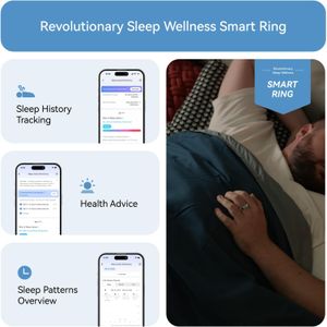 RingConn Gen 2 Smart Ring, Silver, Size 10 – Fitness & Sleep Tracker