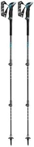 Leki Makalu Lite AS Poles, Black-Dark Anthracite-Petrol, 100-135 cm