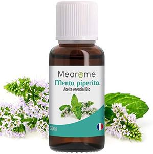 PLASTIMEA - Aceite Esencial Puro 100% Natural y Bio, Aroma Menta Piperita, 30 ml