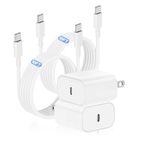 for iPhone 15 16 Charger Fast Charging 10ft, Apple 20W USB C Charger and Type C to C Cable Cord Block Plug Power Adapter Cube Brick for iPhone 16/16 Pro/16 Pro Max/15/15 Pro Max/15 Plus/iPad