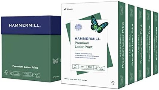 Hammermill Printer Paper, Premium Laser Print 24 lb, 8.5 x 11-5 Ream (2,500 Sheets) - 98 Bright, Made in the USA, 104640C