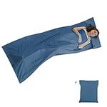 NiCoLa Sleeping Bag Liner Cotton, Lightweight Sleeping Bag Liner, Travel Sheet Sleeping Bag Liner Hotel 75x210cm