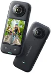 Insta360 X3 - Waterproof 360 Action Camera with 1/2" 48MP Sensors, 5.7K 360 Active HDR Video, 72MP 360 Photo, 4K Single-Lens, 60fps Me Mode, Stabilization, 2.29" Touchscreen, AI Editing, Live Stream