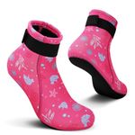 Summshall Kids Neoprene Socks, 3mm Water Socks Keep Warm Wetsuit Socks Anti-Slip Sand Socks for Water Sport