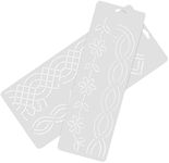 Ciieeo Quilt Stencil 2Pcs Quilting Creations Stencils for Machine and Hand Quilting Quilt Plastic Stencils for Borders