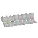 Saucony Women's Performance Super Lite No-show Athletic Running Socks Multipack, Grey Assorted (8 Pairs), Shoe Size: 5-10