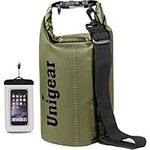 Unigear Dry Bag 2L/5L/10L/20L/30L/40L Waterproof Dry Sack Roll Top with Phone Case and Long Adjustable Shoulder Strap for Boating/Kayaking/Fishing/Rafting/Swimming/Camping/Snowboarding