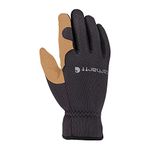 Carhartt Men's High Dexterity Open Cuff Glove, Black Barley, Large (Pack of 1)