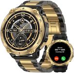 KOSPET Tank T4 Special Edition Smart Watch for Men, 1.43" AMOLED Rugged Watch with GPS Offline Maps, 10ATM Waterproof Freediving, 50-Day Battery, Bluetooth Calls, Heart Rate for Android iOS (2 Bands)