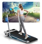 FOUSAE Treadmill, 5 in 1 Treadmills for Home Foldable with App Compatible, 12KM/H Under Desk Walking Pad with 9% Incline, 350 LB Weight Capacity, Magnetic Remote Control