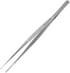 (30cm ) - Adecco LLC Stainless Steel Tongs tweezer with precision serrated tips for surgical & sea food (30cm )