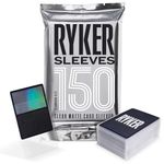 Ryker Sleeves Standard Size Matte Card Sleeves for Magic The Gathering MTG Pokemon Trading Cards and Board Games (1 Pack, Clear)