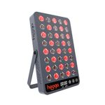 Hooga Red Light Therapy Device, 660nm 850nm Red & Near Infrared LED Panel, 40 LEDs Dual Chip, Built-in Timer & Adjustable Stand, Compact Design for Home Wellness, Energy, Recovery. HG200.