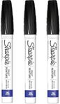 Sharpie Oil-Based Paint Marker, Medium Point, Black Ink, Pack of 3