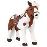 Adora Amazing World Plush Horse with 1 Sound Effect, Saddle and Bridle Reins – 3 Piece Set for 18 Dolls [Amazon Exclusive]
