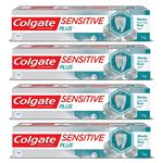 Colgate Sensitive Plus 70Gm Toothpaste For Sensitivity Relief (280Gm, Pack Of 4, 70Gm Each)