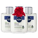 NIVEA Men Sensitive Post Shave Balm 3.3 Fluid Ounce (Pack of 3)