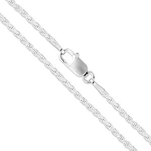 Sterling Silver Diamond-Cut Rope Chain 1.5mm Solid 925 Italy New Necklace 24"