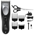 Wahl Rechargeable Pet Clipper Kit, Dog Clippers, Cordless Dog Grooming Kit, Pet Hair Trimmer Set, Low Noise and Vibration, Grooming Pets at Home, Ergonomic Design, Precision Ground Blade