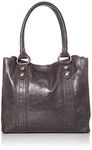 Frye Women's Melissa Tote Leather Handbag Bag, Carbon, One Size