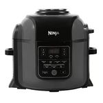 Ninja Foodi Multi-Cooker [OP350UK], 9-in-1, 6L, Electric Pressure Cooker and Air Fryer, Brushed Steel and Black