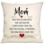 Reminder Gift Throw Pillow Cover for Mom Mother Mommy from Daughter Son Mom Birthday Mother's Day Thanksgiving I Love You Gift(mom)