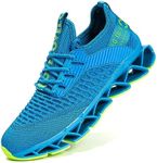 Kapsen Women's Fashion Sneakers Running Shoes Non Slip Tennis Shoes Athletic Walking Blade Gym Sports Shoes, 1012-sky/Blue, 6 Women/5 Men