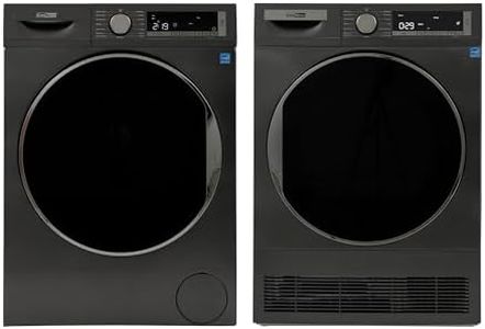 Conserv Front Load Washer & Condensing Dryer, 2.2 cu ft Washer (110V) + 4 cu ft Dryer (220/240V), ENERGY STAR, 15 Cycles, Stainless Steel Drum, LED Display, Compact Laundry Pair (Titanium)