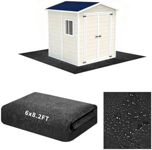 6 x 8.2FT Outdoor Storage Shed Floor Mat, Washable Garden Flooring Pad with Waterproof Bottom, Anti-Slip Patio Furniture Covering Dust Oil Mat for Shed, Tent, Carport, Storage Shed Not Included(Grey)