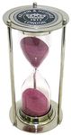 Ages Behind Aluminum Hourglass Showpiece (8 inch, Silver)