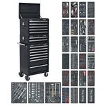 Sealey Sptcombo2 Tool Chest Combi 14 Drawer Ball Bearing Runners 1179Pc Tool Kit