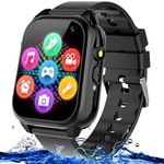 Semloo Waterproof Smart Watch for Kids 3-12 Years Old Boys Toys with 26 Games, Video Camera, Pedometer, Music Player, Alarm Clock, Flashlight, HD Touchscreen Toddler Watches Girls Birthdays Gifts