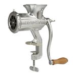 Victoria Manual Meat Grinder, Sausage Maker, Chorizo, Meat Mincer for Sausages, Cast Iron, Number 10, Meat Grinder with Table Clamp