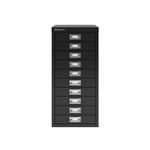 Bisley 10 Multidrawer Cabinet 279 x 380 x 590 mm Black BY99639