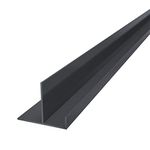 Anthracite Grey 5m Long Aluminium End Closer Starter Trim for Coastline Composite Cladding Board