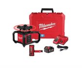 Red Exterior Rotary Laser Level Kit with Receiver, 2000' (609.6 m) by Milwaukee